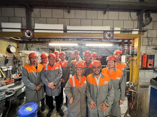 Image Visite de l'aciérie de Gerlafingen du groupe AFV Beltrame